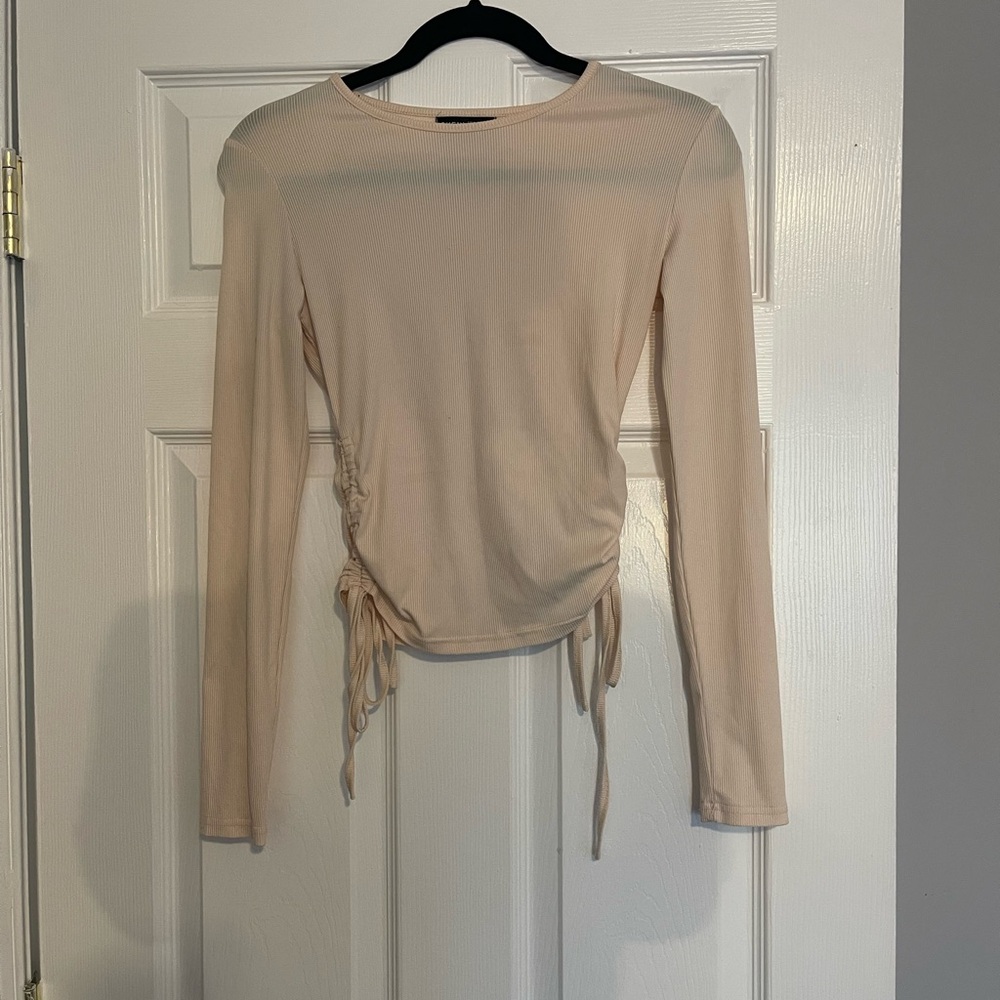 Women's Cream Long Sleeve Top